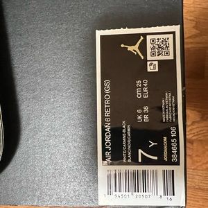 Air Jordan 6 Retro “OG”Carmine